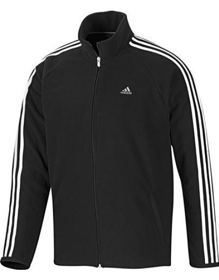 CAMPERA CABALLERO POLAR DE ADIDAS COLOR NEGRO (X12196)