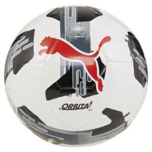 PELOTA N° 5 COLOR BLANCO Y NEGRO CON ROJO PUMA