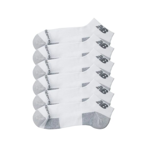 MEDIA SOQUETE COLOR BLANCO C/ GRIS PACK X3 NEW BALANCE