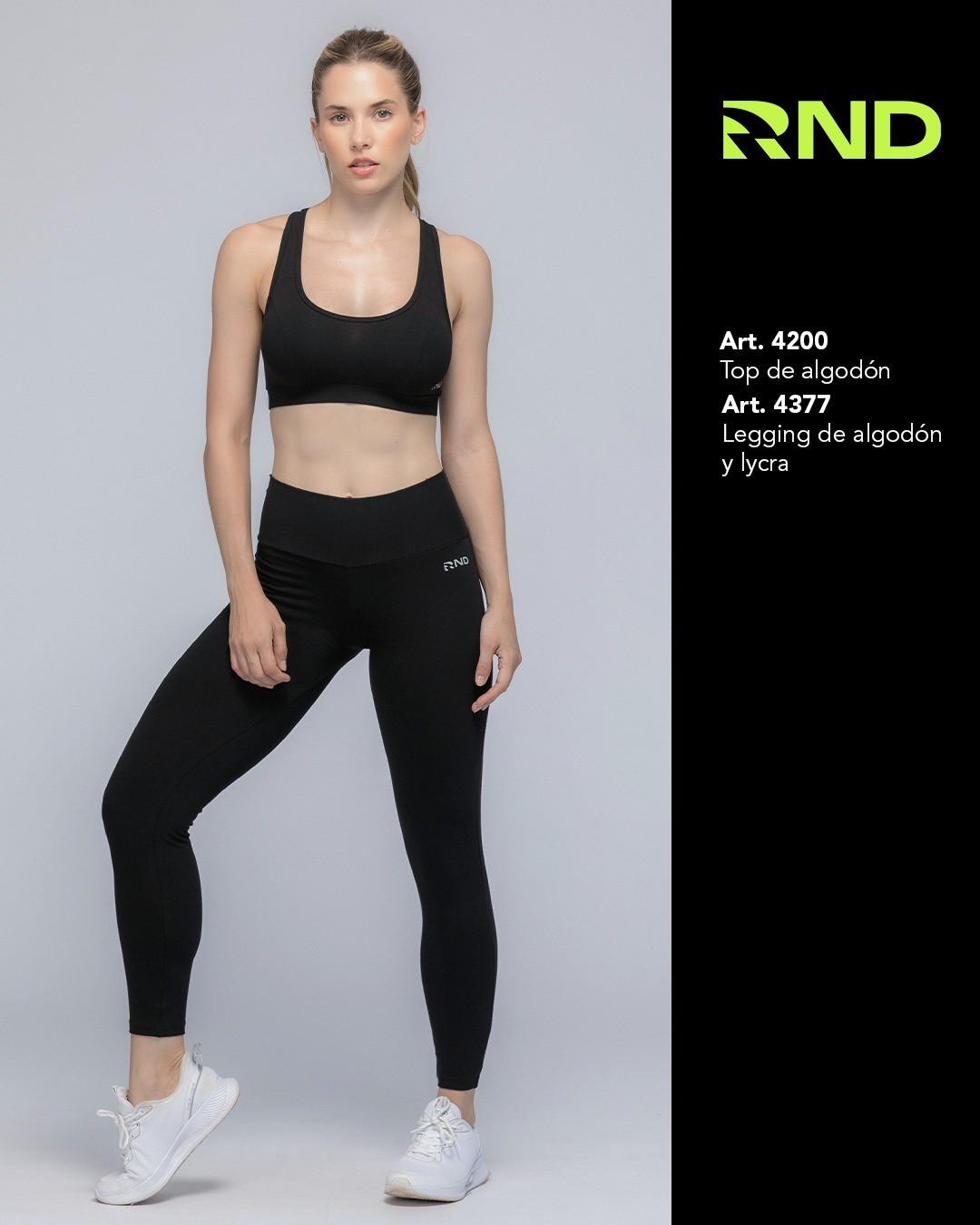 TOP DAMA NEGRO ALGODON RONDINA