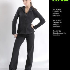 PANTALON DAMA NEGRO MOLETON RONDINA