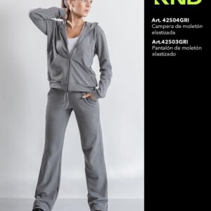 PANTALON DAMA GRIS MOLETON RONDINA