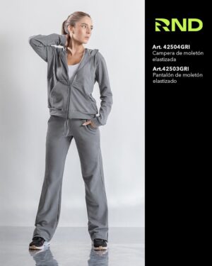 PANTALON DAMA GRIS MOLETON RONDINA