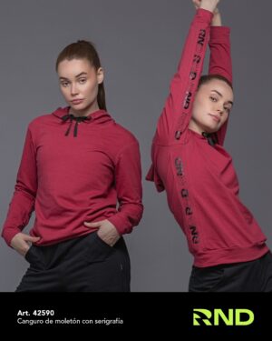 CANGURO DAMA CON CAPUCHA BORDO RONDINA