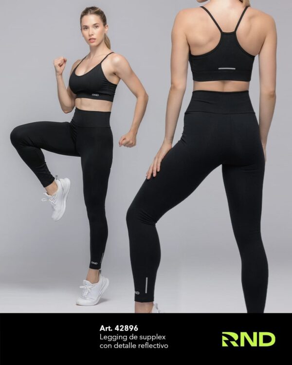 CALZA LARGA SUPLEX ALGODON DAMA NEGRO RONDINA