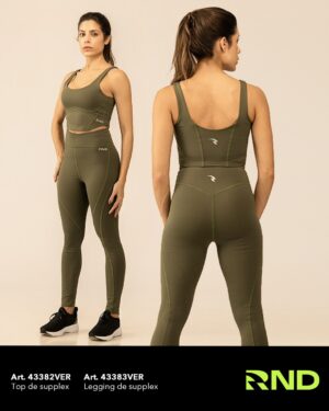 CALZA LARGA SUPLEX ALGODON DAMA VERDE RONDINA