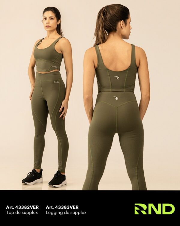 CALZA LARGA SUPLEX ALGODON DAMA VERDE RONDINA