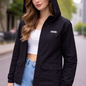 CAMPERA DAMA IMPERMEABLE NEGRO RONDINA