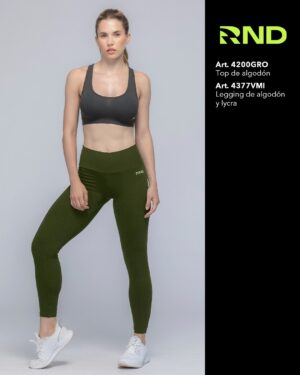 CALZA LARGA ALGODON DAMA VERDE RONDINA