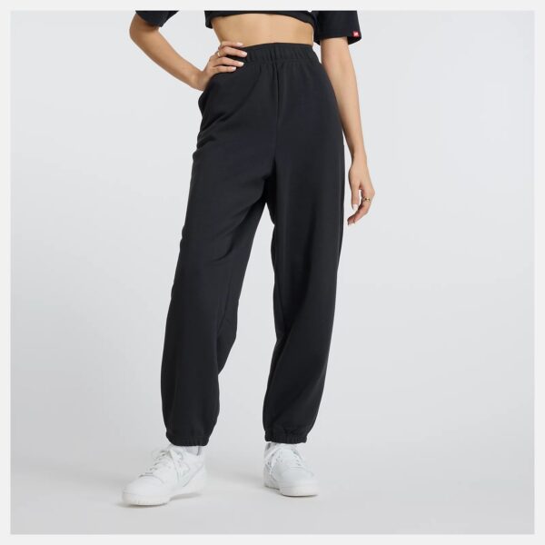 JOGGER DAMA DE ALGODON NEGRO NEW BALANCE