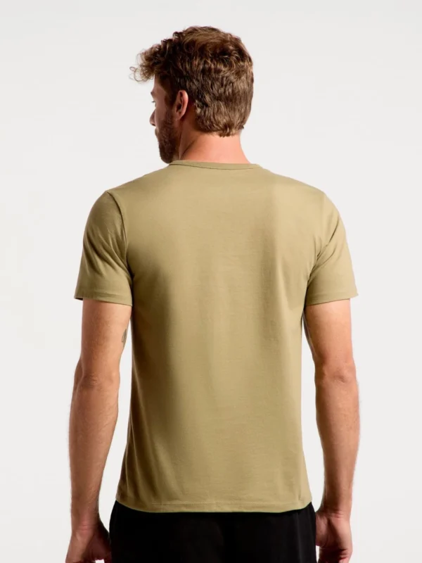 REMERA BASICA ALGODON CABALLERO VERDE HERING