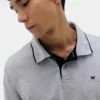 REMERA POLO CABALLERO GRIS HERING