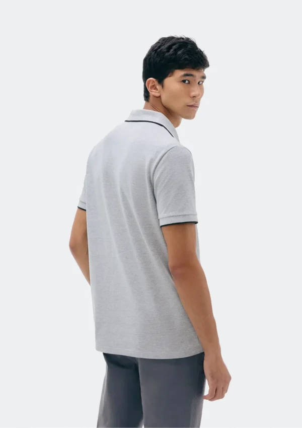 REMERA POLO CABALLERO GRIS HERING