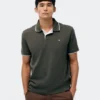 036H7QEN-01 REMERA POLO VERDE MUSGO HERING