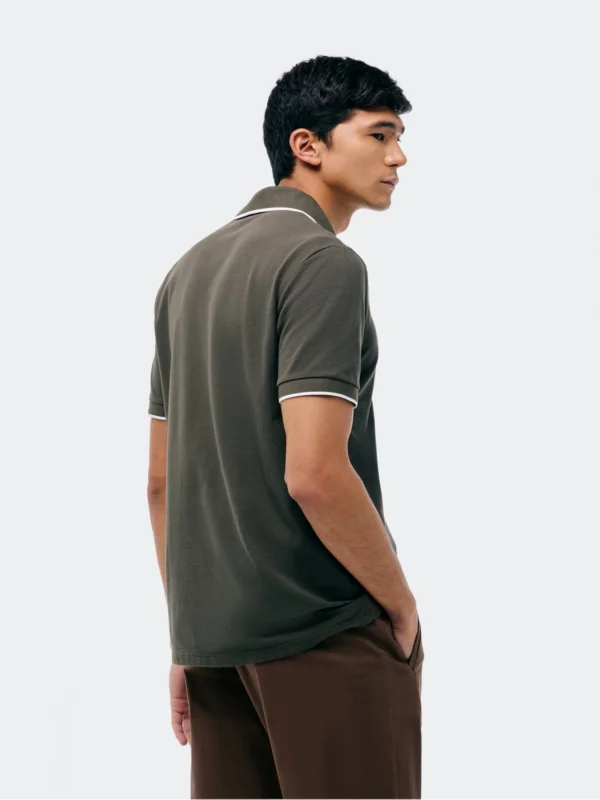 036H7QEN-03 REMERA POLO VERDE MUSGO HERING