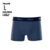 BOXER DE ALGODON AZUL Y NEGRO MASH