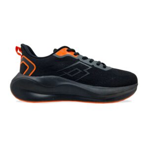 CALZADO RUNNING CABALLERO NEGRO C/ NARANJA LOTTO