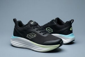 CALZADO RUNNING DAMA NEGRO C/ BLANCO LOTTO