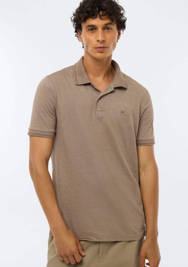REMERA POLO PIQUET CABALLERO MARRON HERING