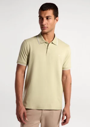 REMERA POLO PIQUET CABALLERO VERDE LIMON HERING