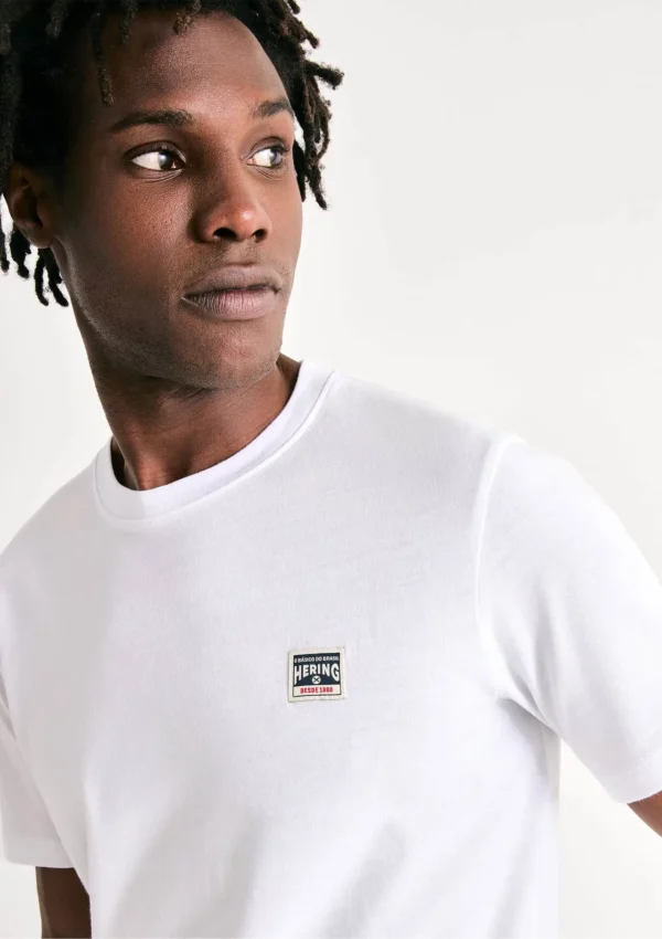 REMERA BASICA ALGODON CABALLERO BLANCO HERING