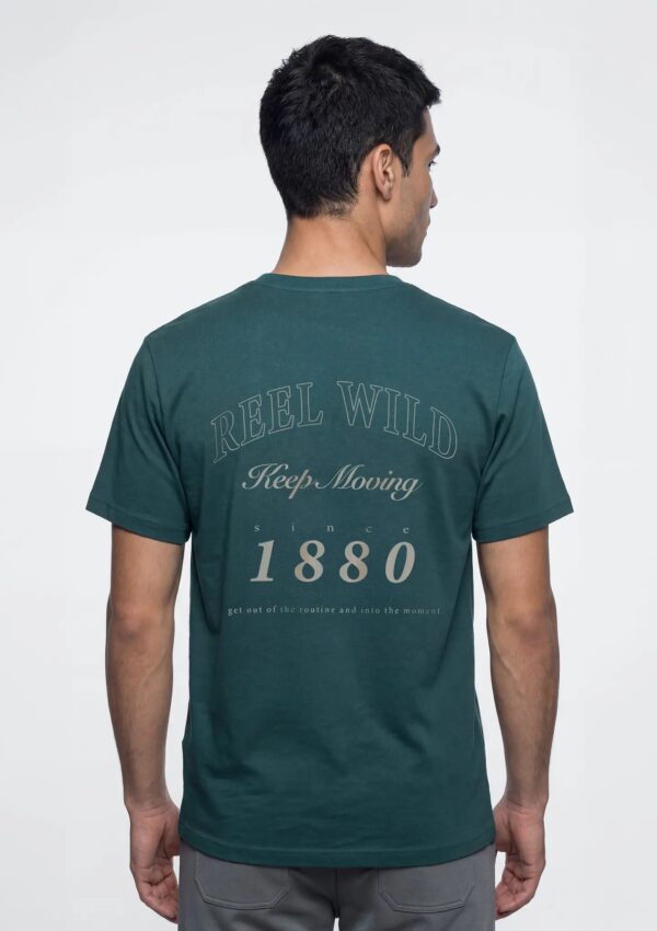 4F8730KEN-2 REMERA BASICA C/ DISEÑO VERDE HERING
