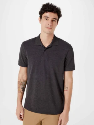 REMERA POLO PIQUET CABALLERO GRIS OSCURO HERING