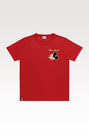 02659ROJO-1 REMERA UNISEX DE MICKEY COLOR ROJO FAKINI
