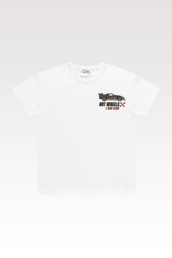 REMERA NENE DE HOT WHEELS COLOR BLANCO FAKINI