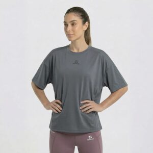 REMERA DRI-FIT DAMA COLOR GRIS TOPPER