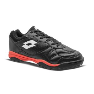 2170751HZ-1 CALZADO FÚTBOL SOCIETY JUNIOR COLOR NEGRO CON ROJO LOTTO
