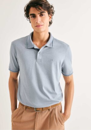 3M241EEN-1 REMERA POLO COLOR CELESTE HERING