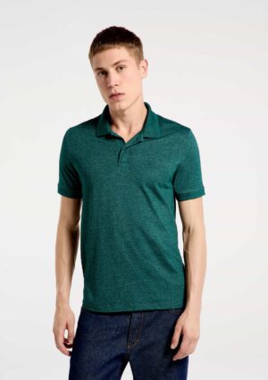 3M24MLFEN-1 REMERA POLO COLOR VERDE MATIZADO HERING