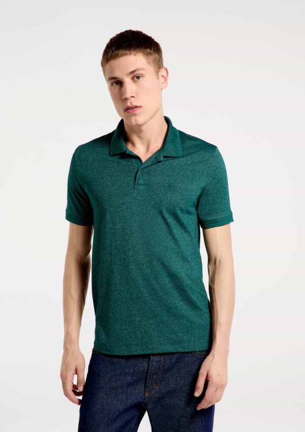 REMERA POLO COLOR VERDE MATIZADO HERING