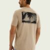 4F8730MEN-2 REMERA BÁSICA COLOR BEIGE CON DISEÑO HERING