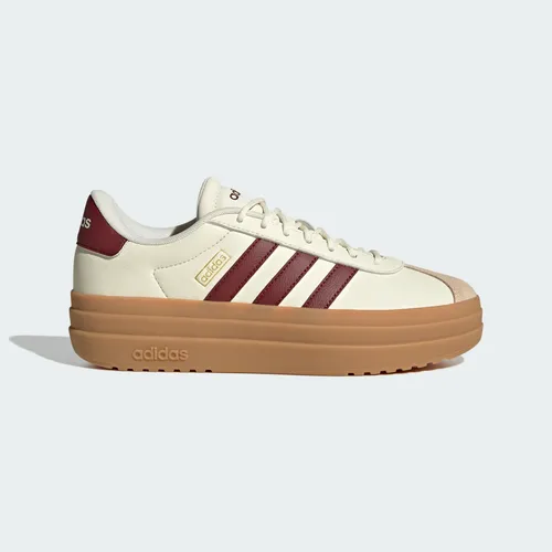 CALZADO MODA DAMA COLOR BLANCO CON BORDÓ ADIDAS
