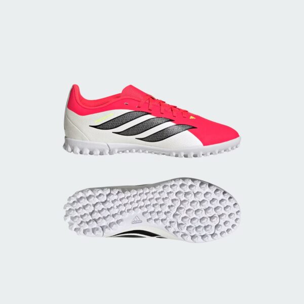 CALZADO FÚTBOL SOCIETY JUNIOR ADIDAS PREDATOR CLUB TF COLOR ROJO CON BLANCO