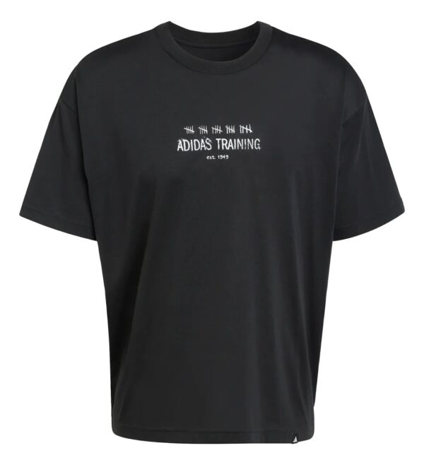 KB9399-2 REMERA DE ALGODÓN CABALLERO COLOR NEGRO ADIDAS