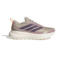 CALZADO RUNNING DAMA COLOR BEIGE CON LILA ADIDAS