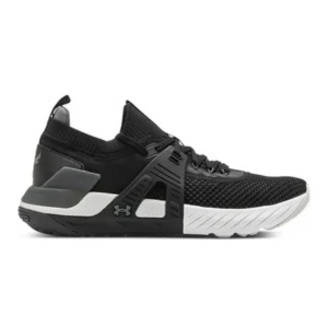 UNDER ARMOUR PROJECT ROCK 4 HOMBRE NEGRO, BLANCO Y GRIS
