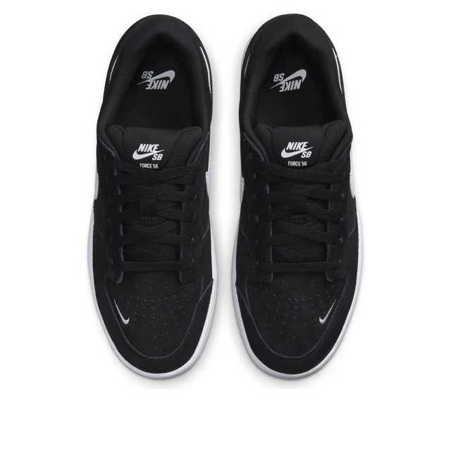 NIKE SB FORCE 58 CABALLERO NEGRO Y BLANCO - Imagen 4