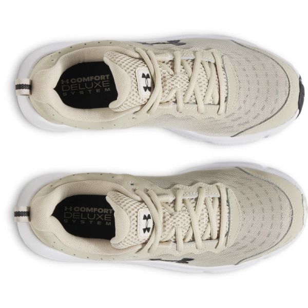 UNDER ARMOUR UA CHARGED ASSERT 10 HOMBRE BEIGE Y BLANCO - Imagen 4