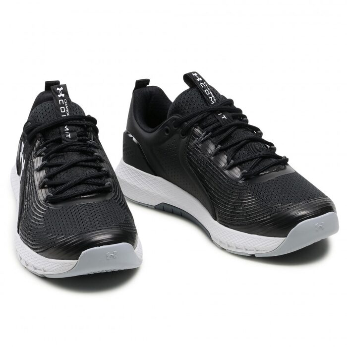 UNDER ARMOUR CHARGED COMMIT TR 3 HOMBRE NEGRO Y BLANCO - Imagen 4