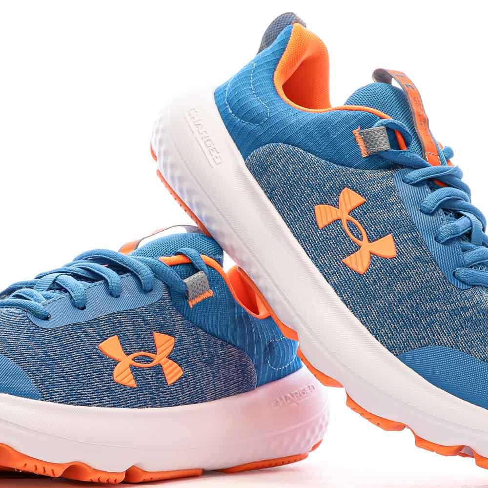 UNDER ARMOUR UA CHARGED REVITALIZE SPORTSTYLE JUVENIL AZUL Y NARANJA - Imagen 4
