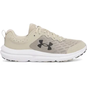 UNDER ARMOUR UA CHARGED ASSERT 10 HOMBRE BEIGE Y BLANCO