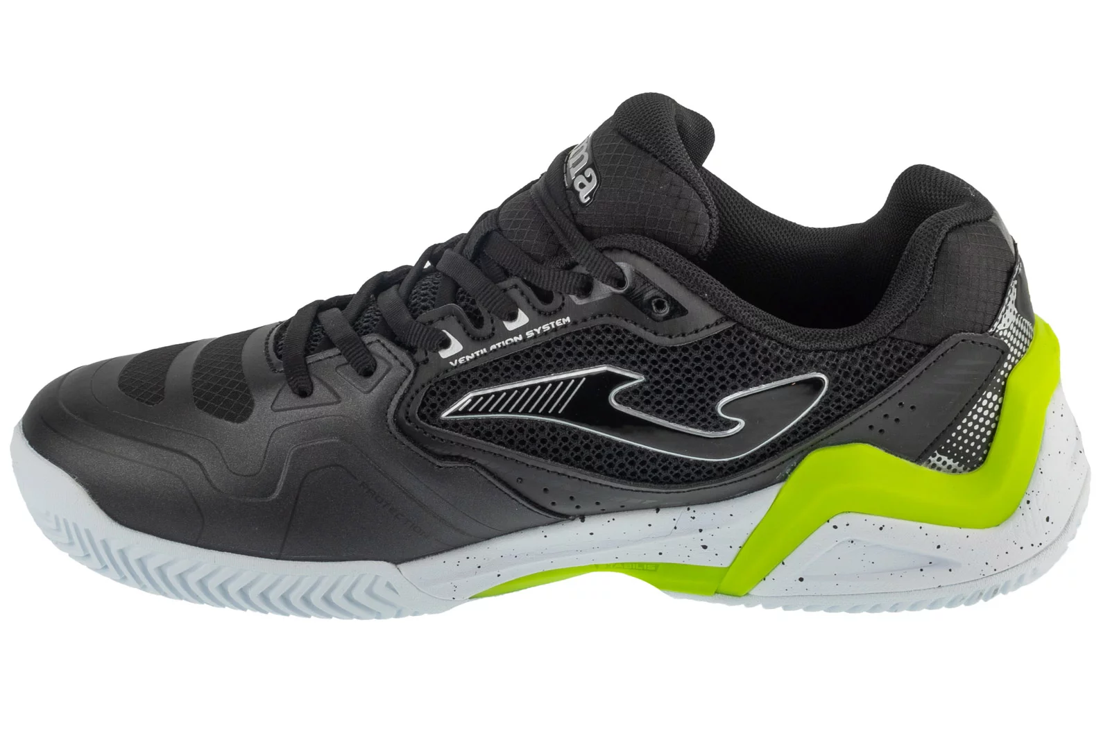 JOMA SET MEN 25 CLAY CABALLERO NEGRO Y VERDE - Imagen 2