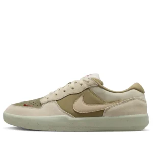 CALZADO MODA NIKE SB FORCE 58 COLOR BEIGE CON VERDE