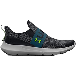 UNDER ARMOUR UA SURGE 3 SLIP INFANTIL NEGRO, AZUL Y VERDE LIMA