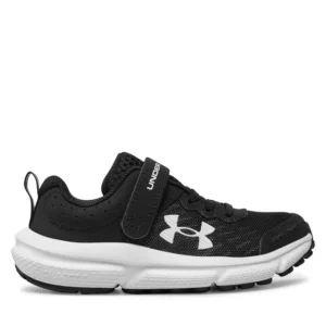 UNDER ARMOUR ASSERT 10 AC NIÑO NEGRO Y BLANCO